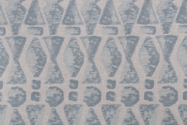 Lacefield Juju Printed Drapery Fabric in Swedish Blue
