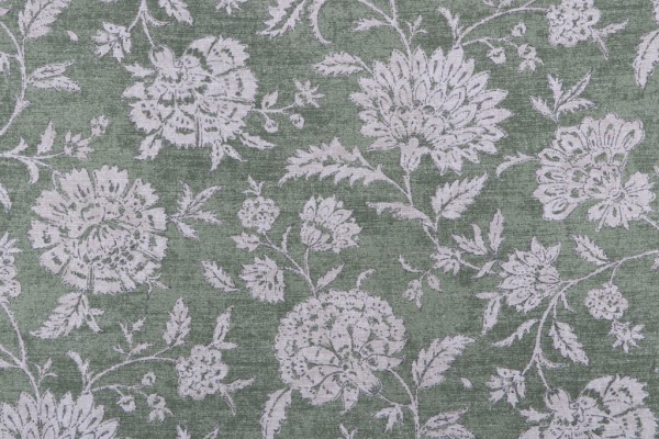 Magnolia Home Basanti Printed Cotton Drapery Fabric in Pine