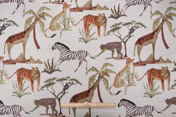 Mill Creek Born Free Tapestry Upholstery Fabric in Safari