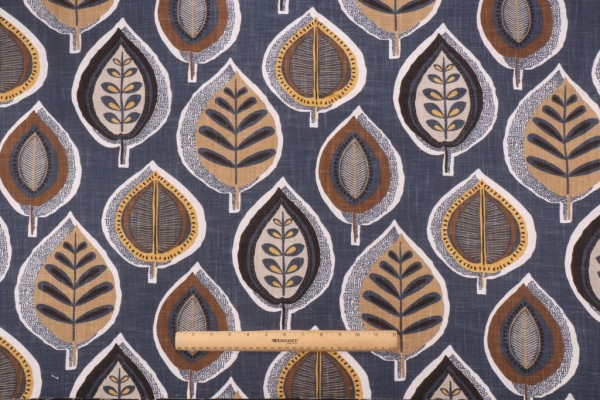 Covington Yoshino Printed Cotton Drapery Fabric in 609-Mallard