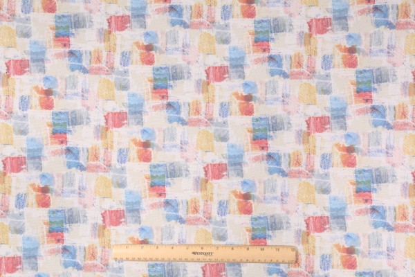 Mill Creek Zhanna Printed Polyester Outdoor Fabric in Americana