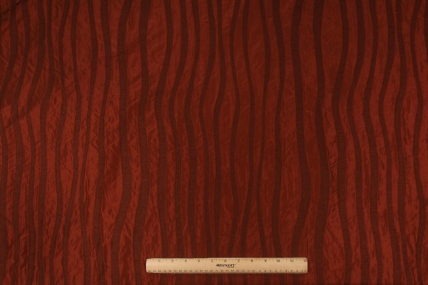 Onyx Age 2661 Jacquard Silk Decorator Fabric in Coral