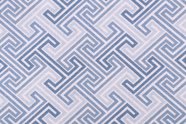 Covington Elton Printed Cotton Drapery Fabric in 51-Denim