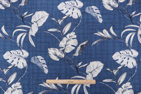 Magnolia Home Havana Printed Cotton Drapery Fabric in Harbor