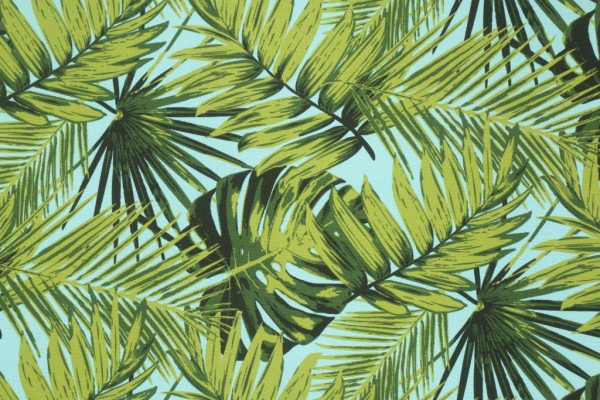 Tropica Printed Poly Outdoor Fabric in Aruba