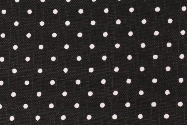 Premier Prints Mini Dot Printed Luxe Polyester Outdoor Fabric in Black