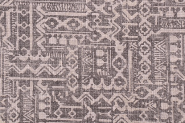 Covington Tanner Printed Cotton Blend Drapery Fabric in 948-Charcoal