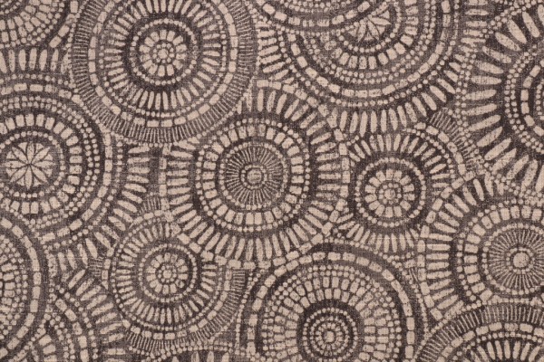 Covington Wheeling Woven Upholstery Fabric in 936-Black/Tan