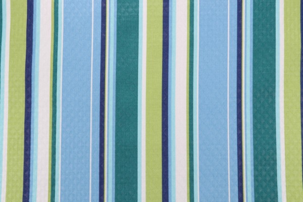 Richloom Covert Stripe-Diamond Tech Printed Polyester Outdoor Fabric in Capri