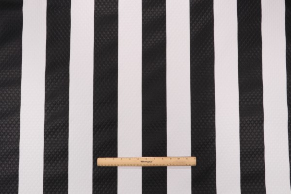 Click for 3.88 Yards Richloom Cabana Stripe-Diamond Tech Printed Polyester Outdoor Fabric in Black Richloom Cabana Stripe-Diamond Tech Printed Polyester Outdoor Fabric in Black