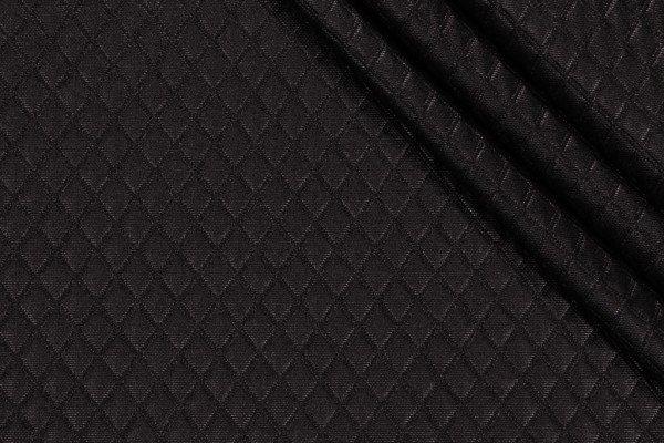 Richloom Veranda-Diamond Tech Woven Polyester Outdoor Fabric in Black