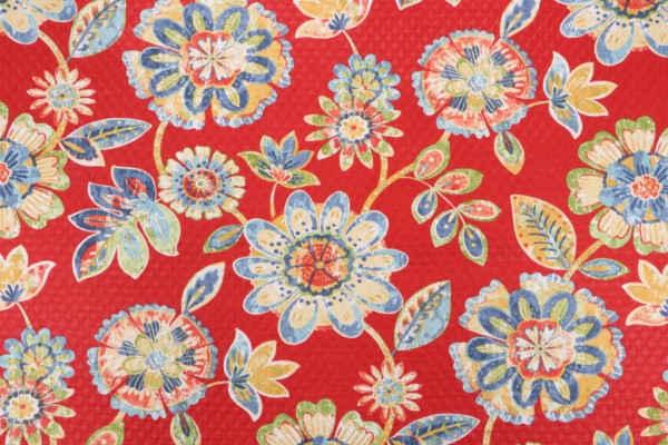 Click for 2 Yards Richloom Daelyn-Diamond Tech Printed Polyester Outdoor Fabric in Cherry Richloom Daelyn-Diamond Tech Printed Polyester Outdoor Fabric in Cherry