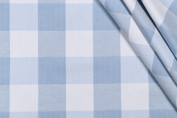 Kaufmann Foxy Plaid Woven Decorator Fabric in Harbor