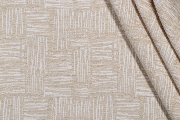 PK Lifestyles Crosshatch Woven Chenille Upholstery Fabric in Cornsilk