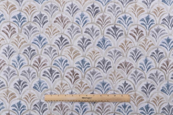 Click for 3.38 Yards Magnolia Home Countess Printed Cotton Drapery Fabric in Harbor Magnolia Home Countess Printed Cotton Drapery Fabric in Harbor