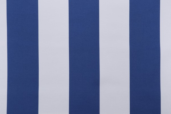 Terrasol - Awning Stripe Printed Polyester Outdoor Fabric in Navy