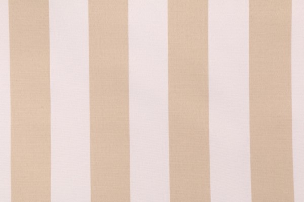 PK Lifestyles Canopy Stripe Printed Polyester Outdoor Fabric in Toast