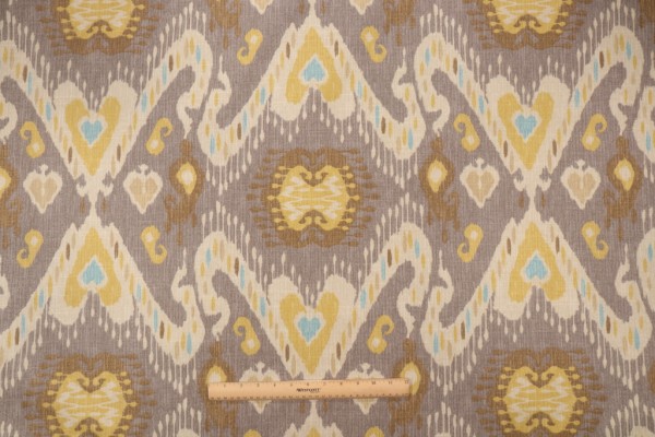 Waverly Enlightened Printed Cotton Drapery Fabric in Pumice