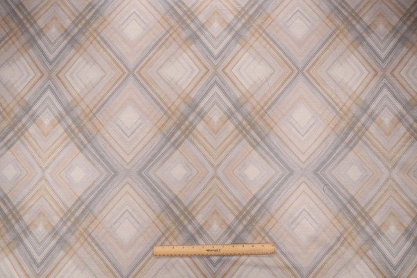 PK Lifestyles Sylvie Printed Polyester Drapery Fabric in Porcini