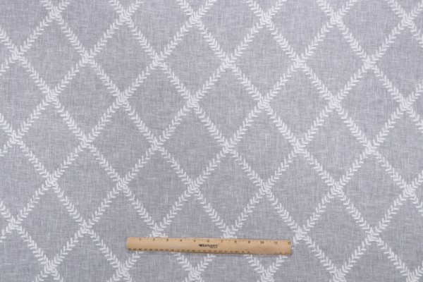 PK Lifestyles Corina Embroidered Sheer Drapery Fabric in Ivory