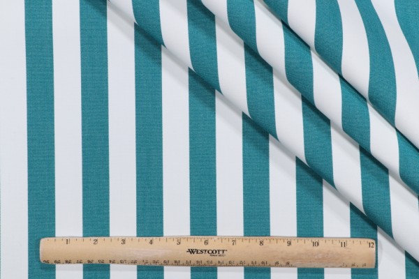 Click for 3 Yards SunReal Patio Stripe Woven Solution Dyed Acrylic Outdoor Fabric in Peacock SunReal Patio Stripe Woven Solution Dyed Acrylic Outdoor Fabric in Peacock