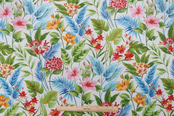 Richloom Carena Printed Polyester Outdoor Fabric in Multi