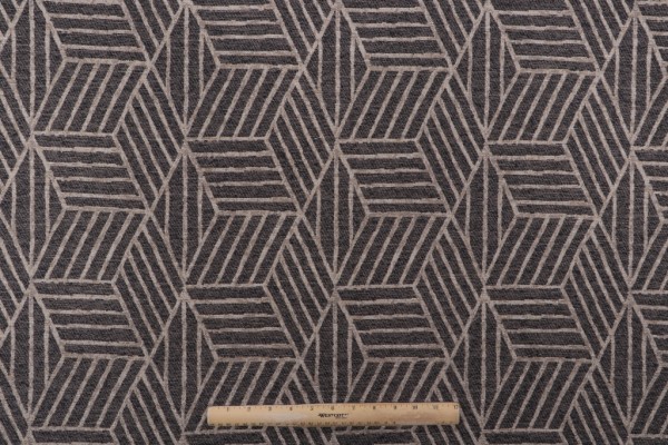 Samson Woven Upholstery Fabric in Granite
