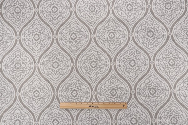 Anita Woven Chenille Upholstery Fabric in Putty