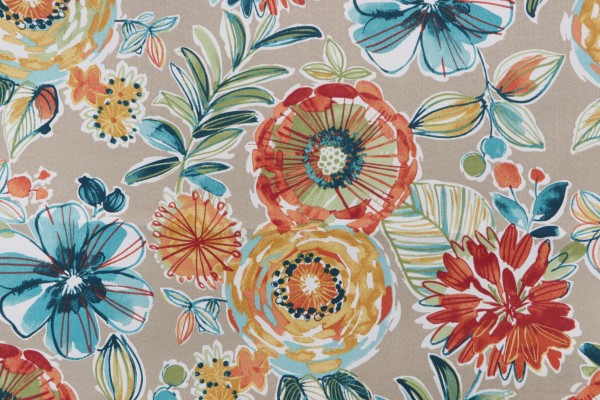 Richloom Colsen Printed Polyester Outdoor Fabric in Sonoma