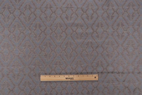Pupa Woven Upholstery Fabric in Aqua/Camel