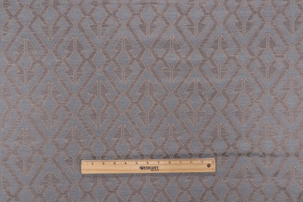 Pupa Woven Upholstery Fabric in Aqua/Camel