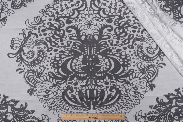 Clementini Sheer Woven Drapery Fabric in White