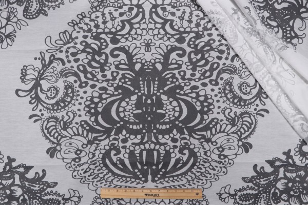 Clementini Sheer Woven Drapery Fabric in White