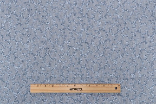 Charlotte Moss Beryl Printed Drapery Fabric in Midnight for Fabricut