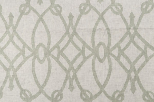 Click for 1.63 Yards Braemore Fioretto Printed Linen Drapery Fabric in Sprout Braemore Fioretto Printed Linen Drapery Fabric in Sprout