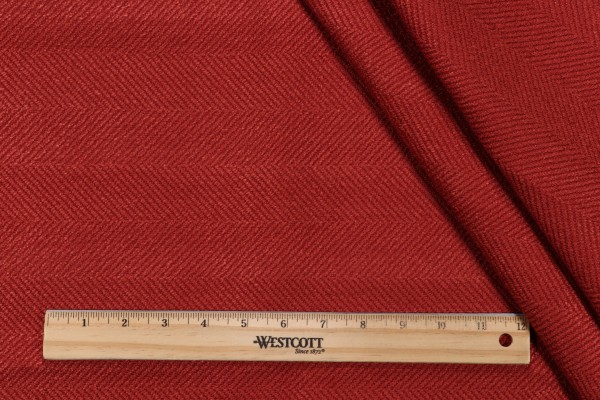 Valdese Weavers Jumper Woven Crypton Home Finish Upholstery Fabric in Paprika