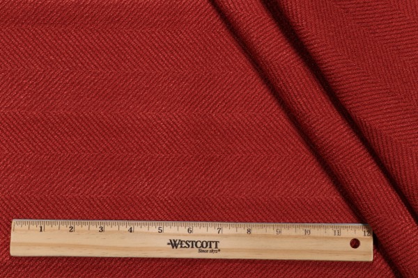 Valdese Weavers Jumper Woven Crypton Home Finish Upholstery Fabric in Paprika
