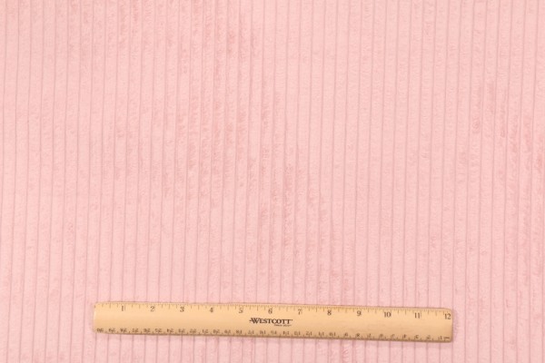 PK Lifestyles Corduroy Fur Woven Plush Polyester Upholstery Fabric in Blush