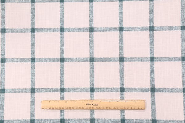 Premier Prints Aaron Slub Canvas Printed Cotton Drapery Fabric in Plantation Blue