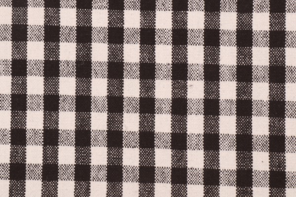 PK Lifestyles Logan Check Woven Upholstery Fabric in Domino