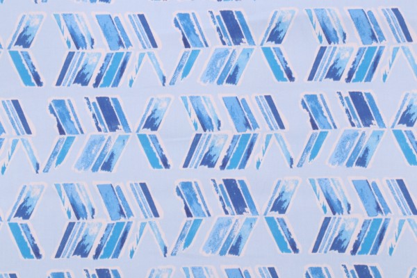 Waverly Spring Into Action Printed Cotton Drapery Fabric in Luna