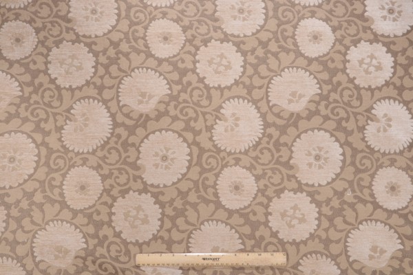 Thibaut Suzani W98697 Woven Chenille Upholstery Fabric in Beige