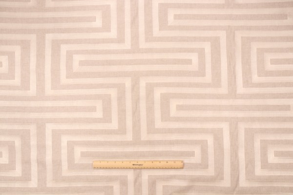 P Kaufmann Jeweled Embroidered Drapery Fabric in Pearl