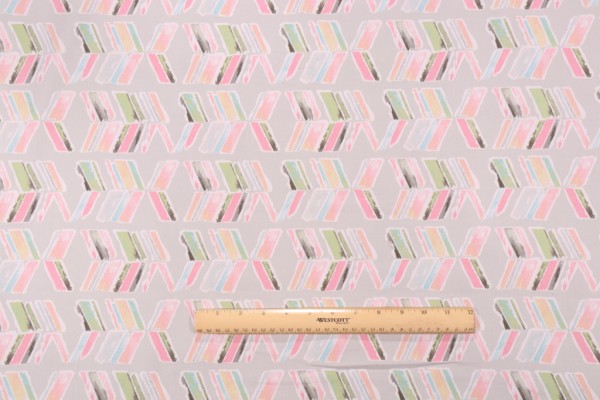 Waverly Spring Into Action Printed Cotton Drapery Fabric in Peony