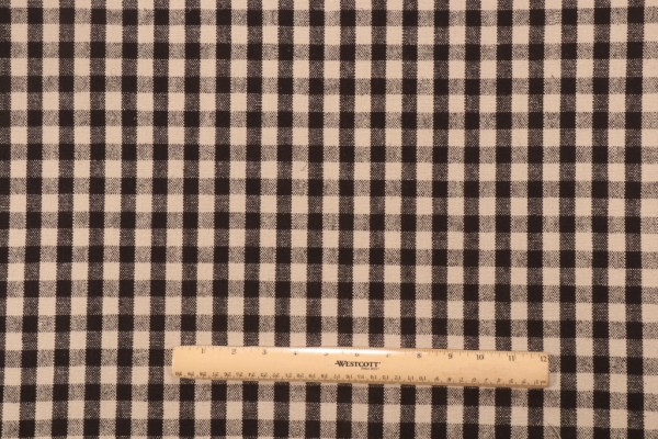 PK Lifestyles Logan Check Woven Upholstery Fabric in Nightfall