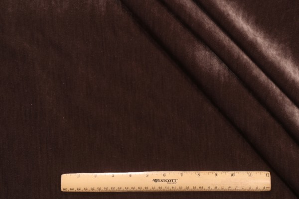 PK Lifestyles Kashmiri Velvet Upholstery Fabric in Sable