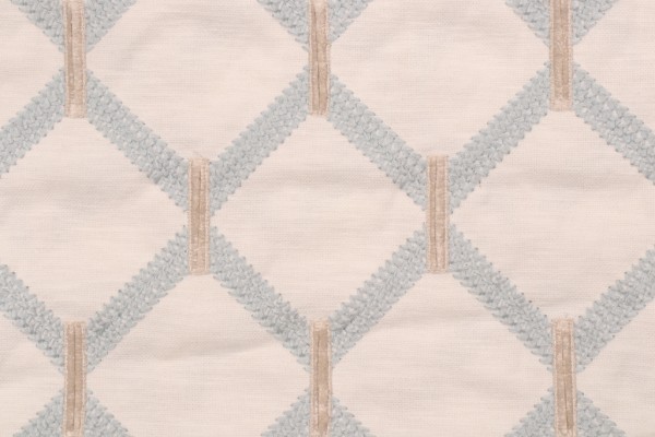 P Kaufmann Anastasia Embroidered Drapery Fabric in Sky