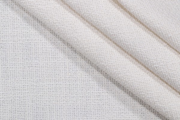Flynn Woven Upholstery Fabric in Snow