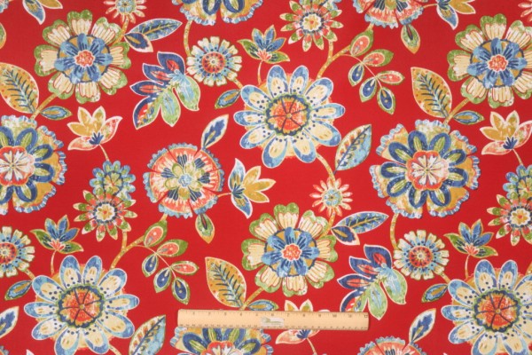 Click for 1.88 Yards Richloom Daelyn Printed Polyester Outdoor Fabric in Cherry Richloom Daelyn Printed Polyester Outdoor Fabric in Cherry