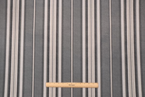 Richloom Solarium Terrace Printed Polyester Outdoor Fabric in Noir